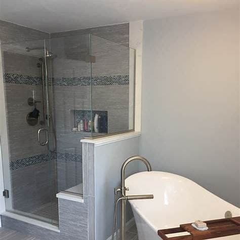 Residential bathroom fixture area prepared for installation