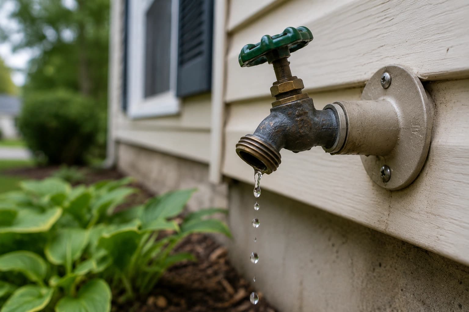 Leaking Outdoor Spigot: Where the Water Comes From Tells You Why