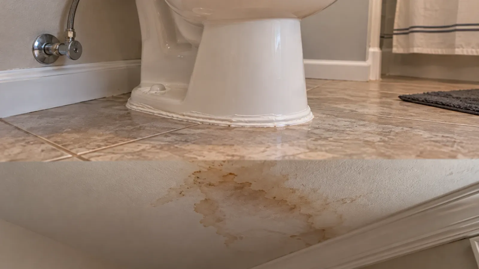 Toilet Leak Causing a Ceiling Stain? A Westford, MA Case